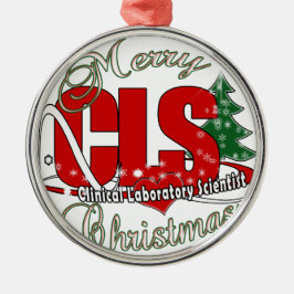 CLS CHRISTMAS Clinical Laboratory Scientist Julgransprydnad Metall