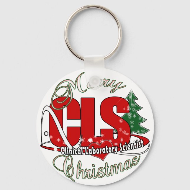 CLS CHRISTMAS Clinical Laboratory Scientist Nyckelring (Framsida)