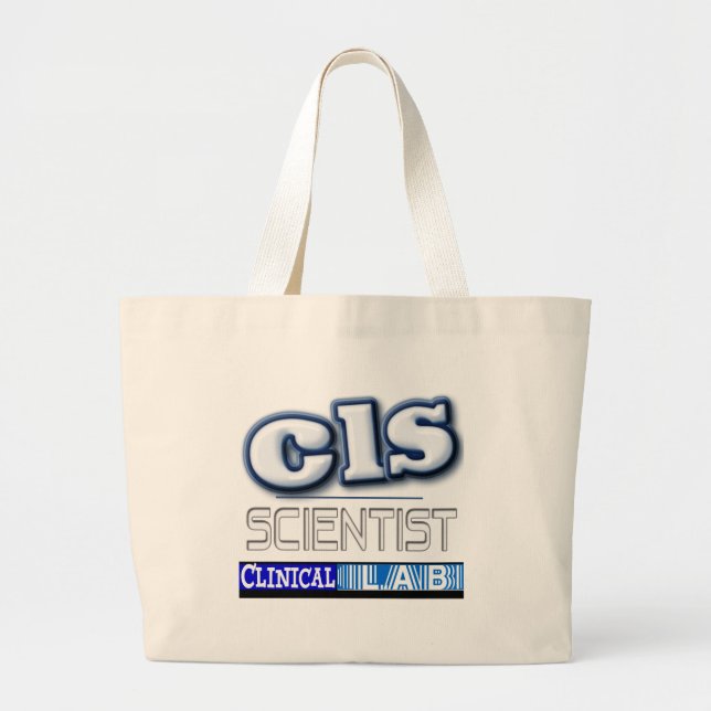 CLS-LOGOTYP - KLINISK LABORATORIUMFORSKARE JUMBO TYGKASSE (Framsidan)