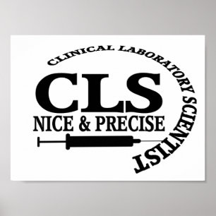 CLS SLOGAN NICE OCH PRECISK LAB-VETENSKAP POSTER