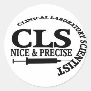 CLS SLOGAN NICE OCH PRECISK LAB-VETENSKAP RUNT KLISTERMÄRKE