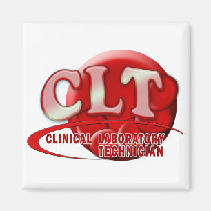CLT CLINICAL LABORATORY TECHNICIAN SWOOSH LOGOTYP MAGNET