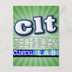 CLT-LOGOTYP - KLINISK LABORATORIETEKNIKEN VYKORT
