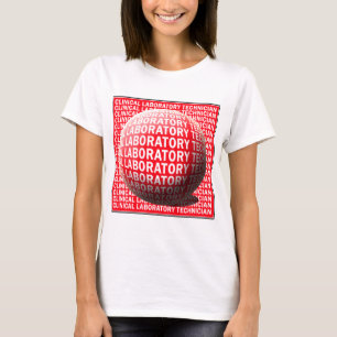 CLT SPHERE BLODROP CLINICAL LABORATORY TECH TEE SHIRT