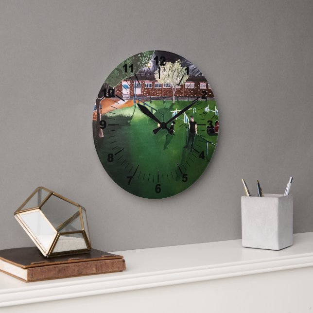 Club Canino Boomerang Painting by Alfred Fox Stor Klocka (Kontor)