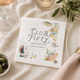 Club Fifty Trädgårds Middag Cocktail Servetter