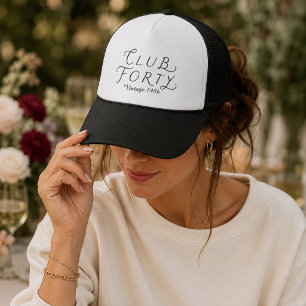 Club Forty Personlig Truckerhatt Keps