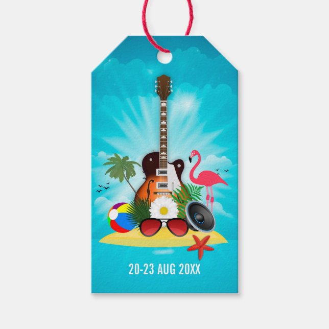 Club Summer Music Festival lägg till logotyp Presentetikett (Framsidan)