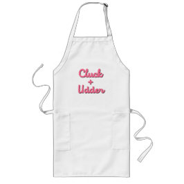 Cluck and Udder Apron Långt Förkläde