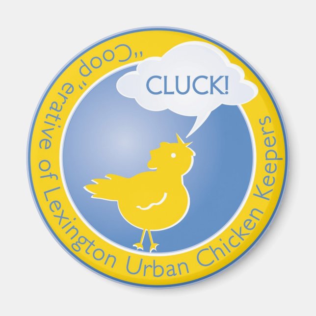 Cluck Logotyp Magnet (Framsidan)