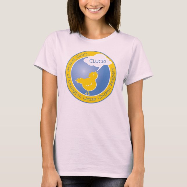 Cluck! Logotyp Organic Women's Tee Shirt (Framsida)