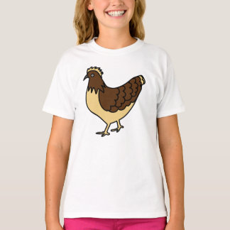 Cluck & Lugn- Hand plockade Chicken Art T Shirt