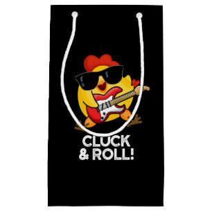 Cluck & Roll Funny Chicken Pun Mörk BG