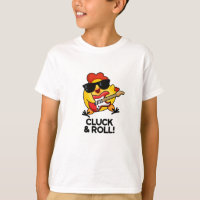 Cluck & Roll Funny Rock n Roll Chicken Pun
