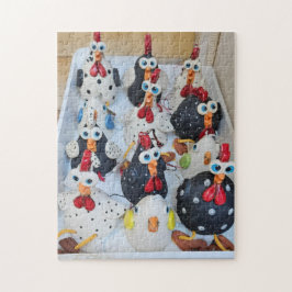 Cluckin' Crazy Chicken Crew Puzzle, 11" x 14" Pussel