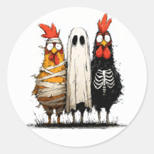 Cluckin’ Creepy Halloween Bash Runt Klistermärke