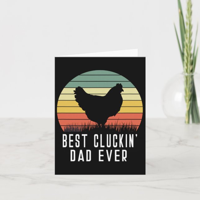 Cluckin Pappa All Chicken pappa Pappa Fars dag Far Kort (Framsida)