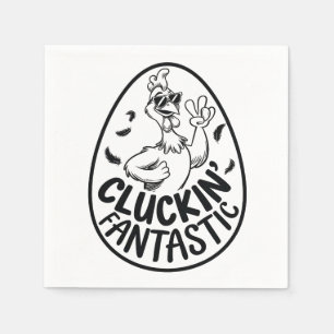 Cluckin'Fantastic Chicken-Thabel Humous Design Pappersservett