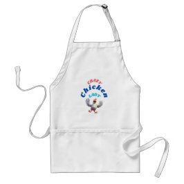 Cluckins Chic: den Crazy Chicken Dam Apron Förkläde