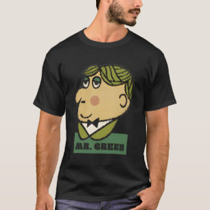 Clue Halloween Grönt Big Ansikte T Shirt