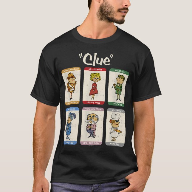 Clue Retro Karaktärsbox T Shirt (Framsida)