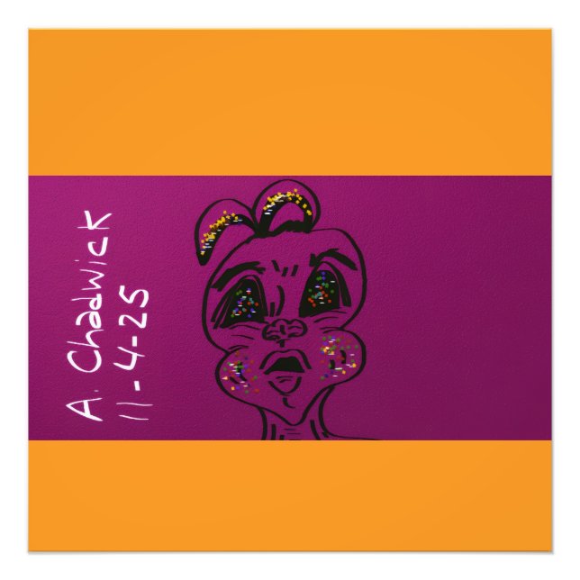 Clueless Bunny  Fototryck (Framsidan)