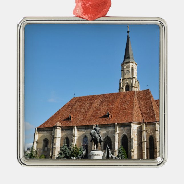 Cluj Napoca, rumänien Julgransprydnad Metall (Framsidan)