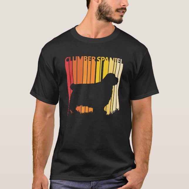 Clumber Spain Hund T Shirt (Framsida)