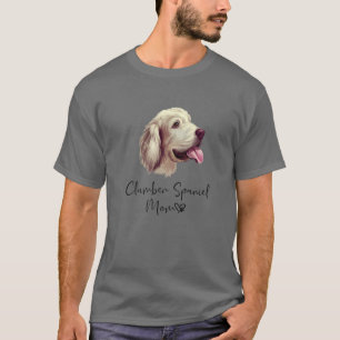 Clumber Spain Mamma Cute Puppy Hundägare Clumber S T Shirt