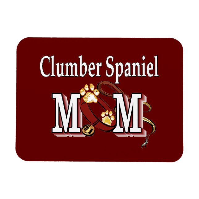 Clumber Spain Mamma Gifts Magnet (Horisontell)