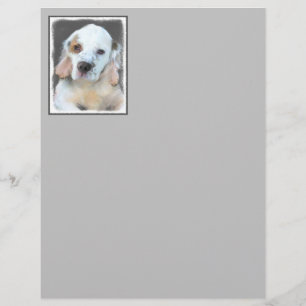 Clumber Spain Painting - Cute Original Hund Art
