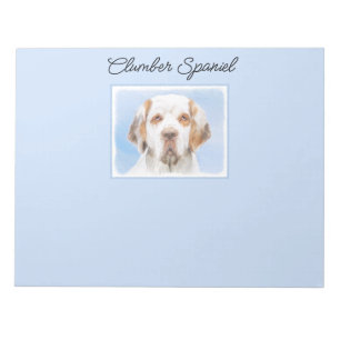 Clumber Spain Painting - Cute Original Hund Art Anteckningsblock