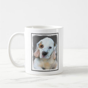 Clumber Spain Painting - Cute Original Hund Art Kaffemugg