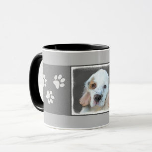 Clumber Spain Painting - Cute Original Hund Art Mugg