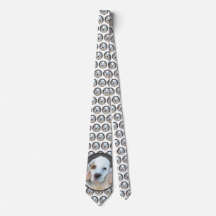 Clumber Spain Painting - Cute Original Hund Art Slips