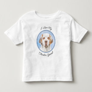 Clumber Spain Painting - Cute Original Hund Art T Shirt