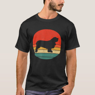 Clumber Spain Vintage Hund Silhouette Retro Cute T Shirt