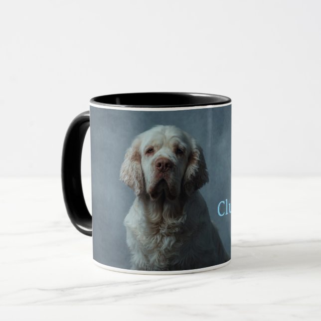 Clumber Spaniel Kaffe Mugg (Framsida vänster)