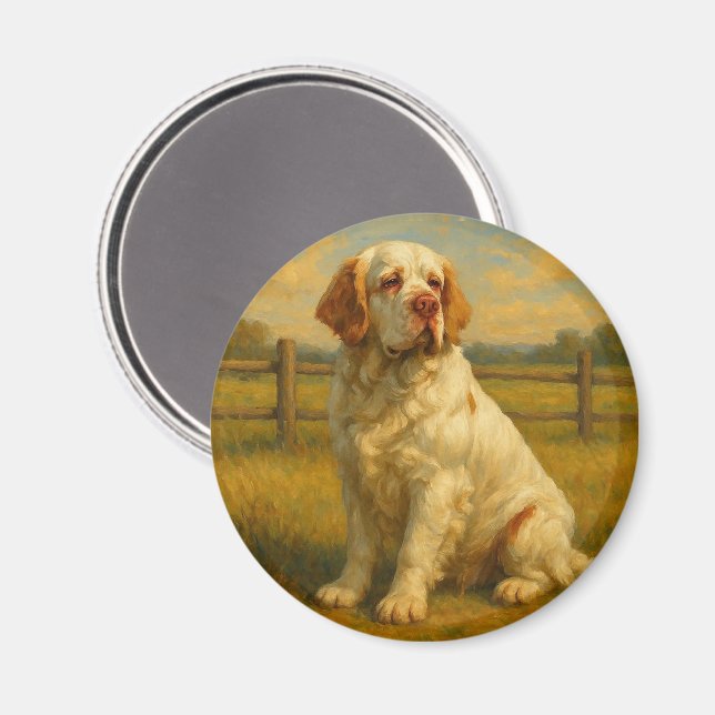 Clumber Spaniel Magnet (Front/Back)