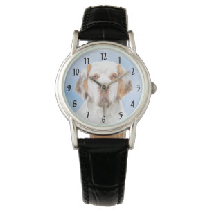 Clumber Spaniel-målning - Söt originell hundkonst Armbandsur