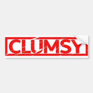 Clumsy Frimärke Bildekal