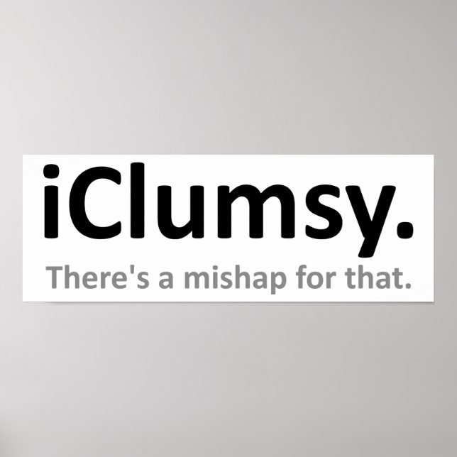 Clumsy Funny Poster (Framsidan)