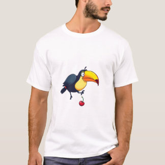 Clumsy Toucan droppar Fruit Funny T-Shirt