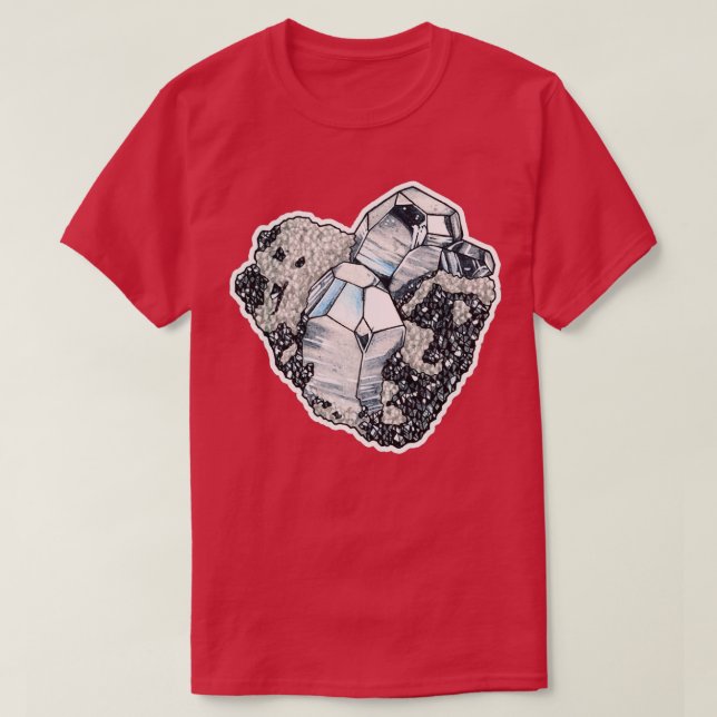 Cluster de cristaux dx27hmatite classique t shirt (Design framsida)