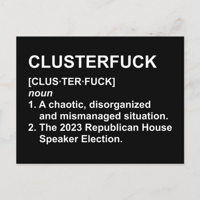 Clusterf*ck 2023 Republican House Speaker Val Vykort (Framsida)