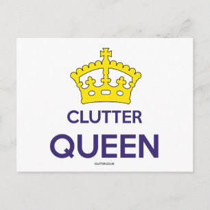 "Clutter Queen" vykort