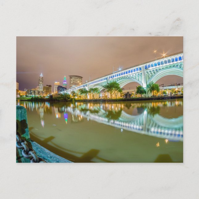 clveland ohio skyline vykort (Framsida)