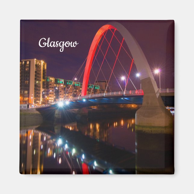 Clyde Arc, Glasgow, Scotland Magnet (Framsidan)