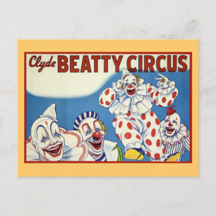 Clyde Beatty Vintage Circus Vykort