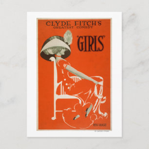 Clyde Fitch Underbarare komedi, "Girls" teater 2 Vykort